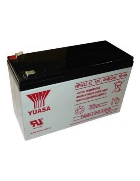 Acumulator UPS Yuasa NPW45-12-TW, 12V, 7,5Ah