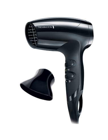 Uscător de păr compact Remington Compact D5000, 1800 W, Negru