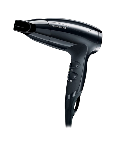 Uscător de păr compact Remington Compact D5000, 1800 W, Negru