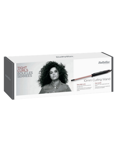 Плойка BaByliss Tight Curls Wand C449E, Чёрный | Розовый