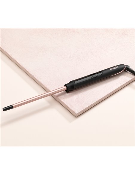 Ondulator de păr BaByliss Tight Curls Wand C449E, Negru | Roz