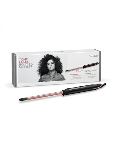 Ondulator de păr BaByliss Tight Curls Wand C449E, Negru | Roz