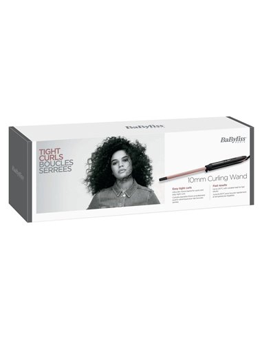 Ondulator de păr BaByliss Tight Curls Wand C449E, Negru | Roz