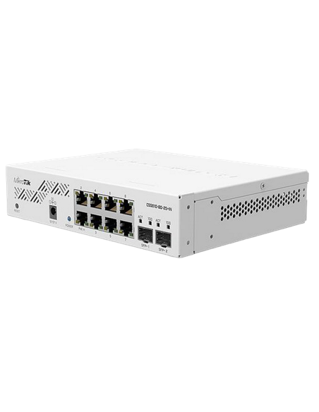 Comutator MikroTik CSS610-8G-2S+IN, Alb