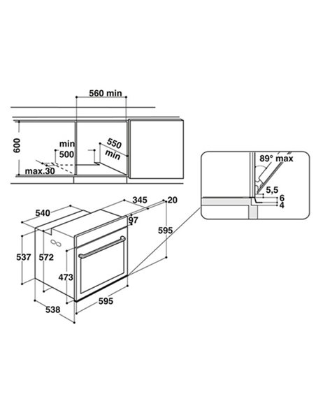 Электрический духовой шкаф Whirlpool 6th Sense Absolute KZ9 6230 IX, Нержавеющая сталь
