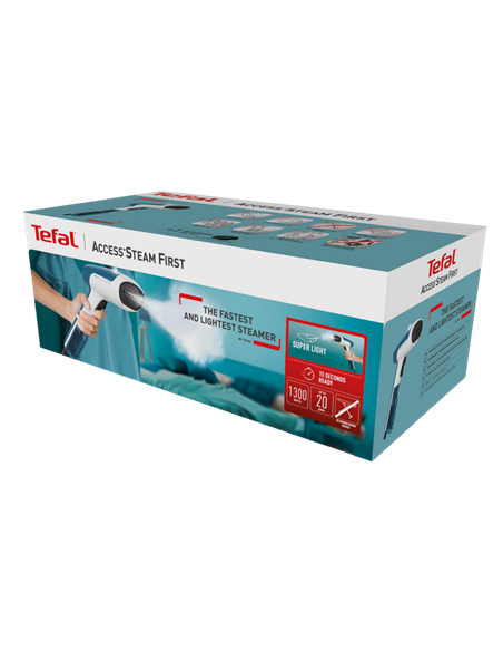 Ручной отпариватель Tefal DT6130E0, Белый Синий