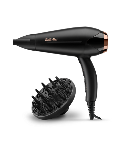 Фен BaByliss Turbo Shine D570DE, 2200 Вт, Чёрный