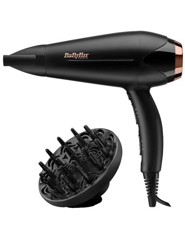 Uscător de păr BaByliss Turbo Shine D570DE, 2200 W, Negru