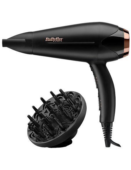 Фен BaByliss Turbo Shine D570DE, 2200 Вт, Чёрный