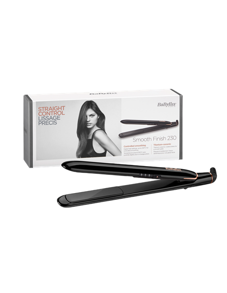 Placă de îndreptat părul BaByliss Smooth Finish ST250E, Negru