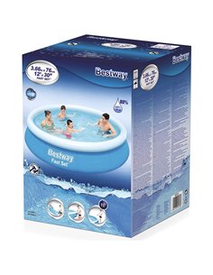 Надувной бассейн Bestway Fast Set, 6050л, Синий/Белый, 57273 2