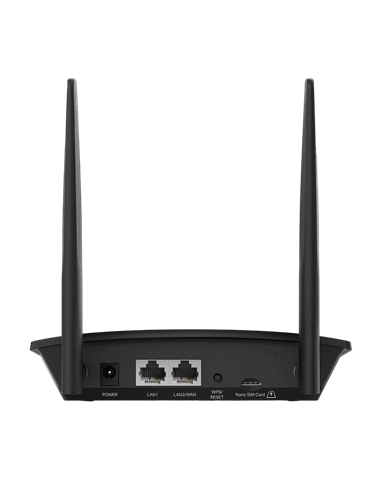 Router fără fir TP-LINK TL-MR100, 4G, Negru