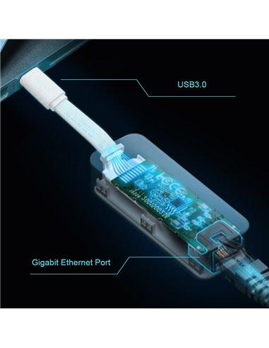 Adaptor de rețea TP-LINK UE300C, Alb