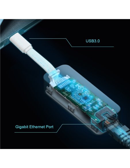 Сетевой адаптер TP-LINK UE300C, Белый