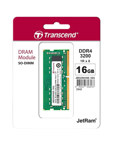 Оперативная память Transcend JM3200HSE-16G, DDR4 SDRAM, 3200 МГц, 16Гб
