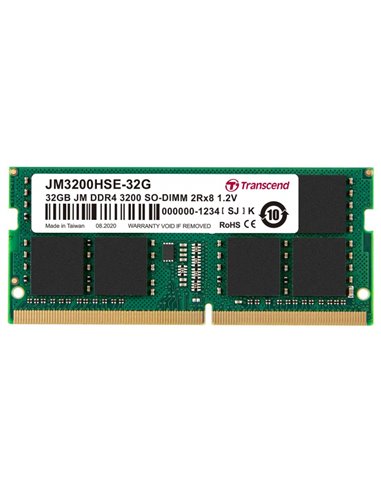 Memorie RAM Transcend JM3200HSE-32G, DDR4 SDRAM, 3200 MHz, 32GB