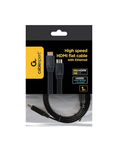 Cablu Video Cablexpert CC-HDMI4F-1M, HDMI (M) - HDMI (M), 1m, Negru