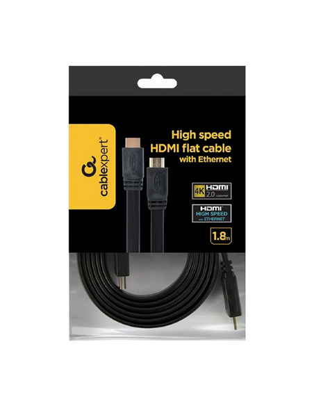 Cablu Video Cablexpert CC-HDMI4F-6, HDMI (M) - HDMI (M), 1,8m, Negru