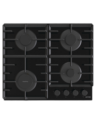 Plită pe gaz Gorenje GT 642 SYB, Negru