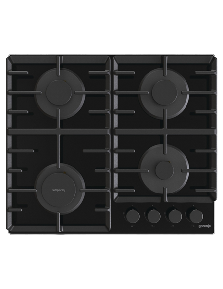 Plită pe gaz Gorenje GT 642 SYB, Negru Plită pe gaz Gorenje GT 642 SYB, Negru