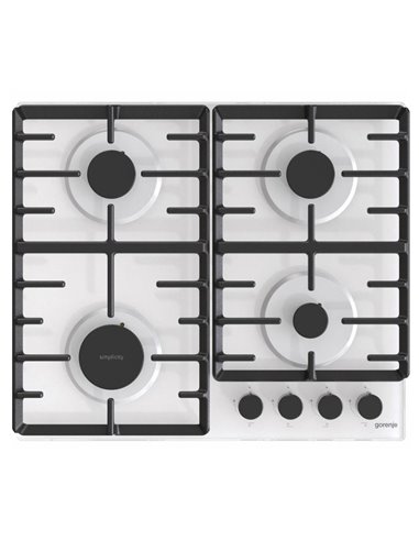 Plită pe gaz Gorenje GT 642 SYW, Alb