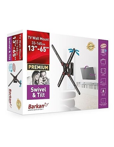 Настенное крепление для телевизора BARKAN BM320, Чёрный