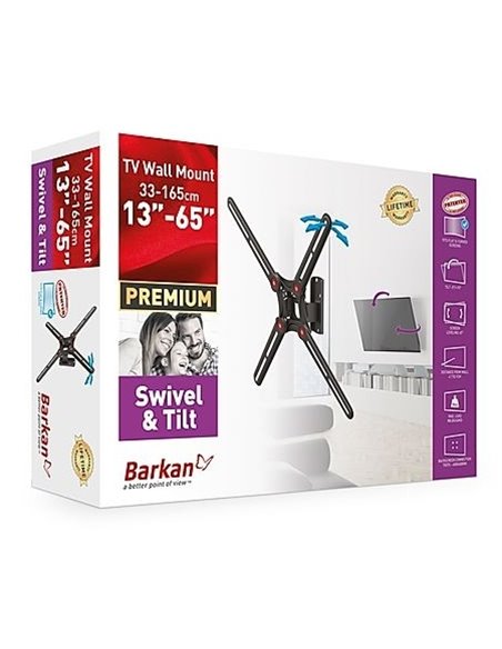 Настенное крепление для телевизора BARKAN BM320, Чёрный