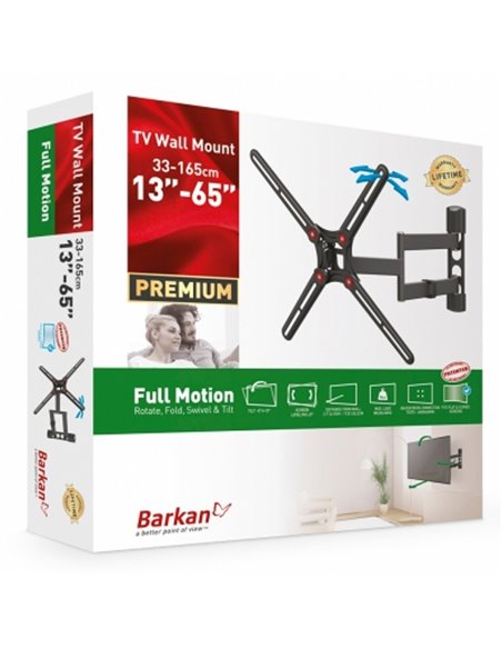 Настенное крепление для телевизора BARKAN BM343, Чёрный