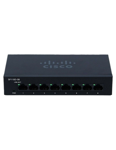 Сетевой коммутатор Cisco SF110D-08, 8x 10/100 Мбит/с