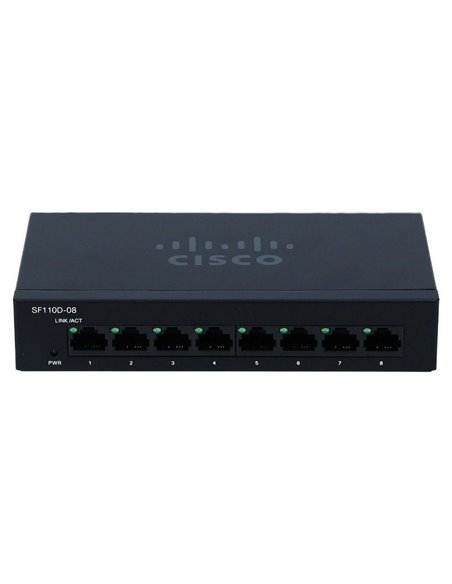 Сетевой коммутатор Cisco SF110D-08, 8x 10/100 Мбит/с