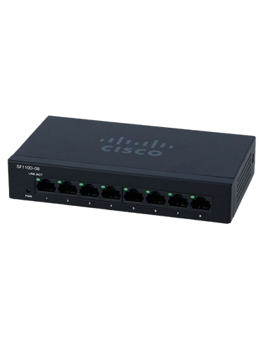 Сетевой коммутатор Cisco SF110D-08, 8x 10/100 Мбит/с