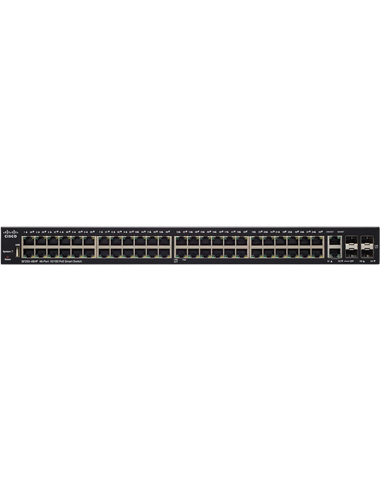 Switch de rețea Cisco SF250-48, 4x 10/100 Mbps, 4x SFP