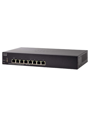 Switch de rețea Cisco SF350-08, 8x 10/100 Mbps
