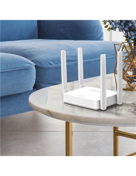 Router fără fir MERCUSYS AC10, Alb