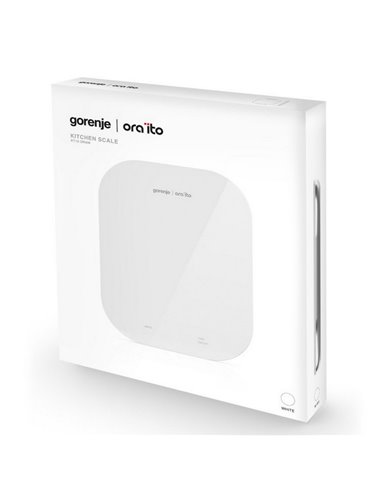 Электронные кухонные весы Gorenje Ora ito KT10 ORAW, Белый