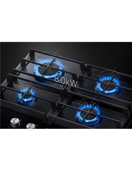 Газовая варочная панель Samsung NA64H3000AK/WT, Чёрный