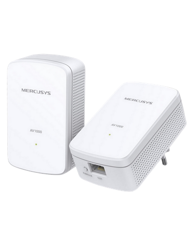 Powerline Adapter MERCUSYS MP500 KIT, AV1000, 1000 Mbps, Alb