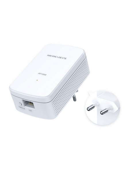 Powerline Adapter MERCUSYS MP500 KIT, AV1000, 1000 Mbps, Alb