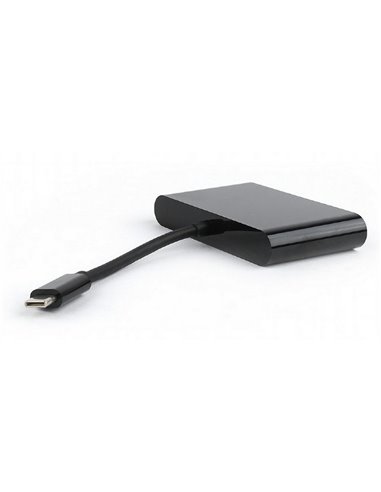 Видеоадаптер Cablexpert A-CM-VGA3in1-01, Type-C - , 0,15м, Чёрный