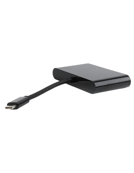 Видеоадаптер Cablexpert A-CM-VGA3in1-01, Type-C - , 0,15м, Чёрный