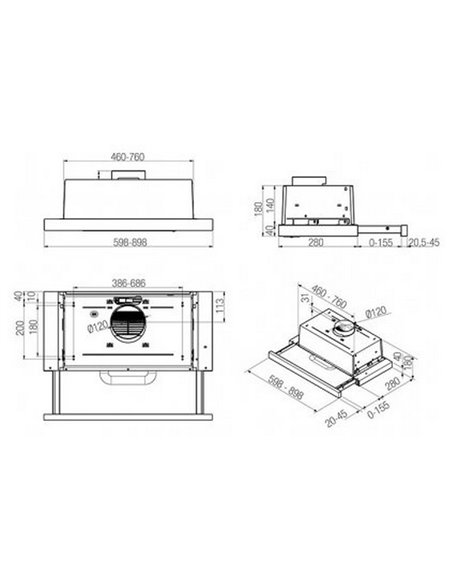 Hota încorporabilă Whirlpool AKR 749/1 WH, Alb