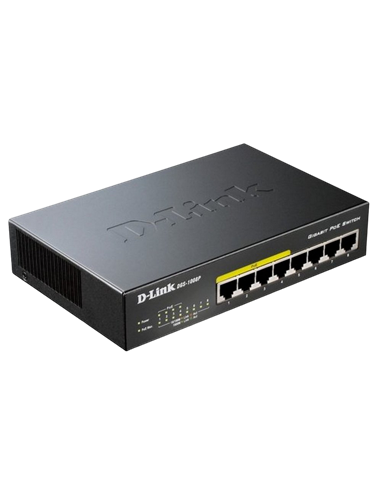 PoE коммутатор D-Link DGS-1008P, 4x IEEE 802.3af