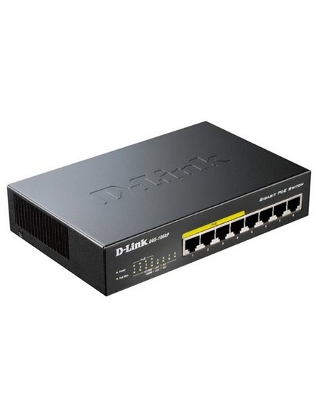 PoE коммутатор D-Link DGS-1008P, 4x IEEE 802.3af