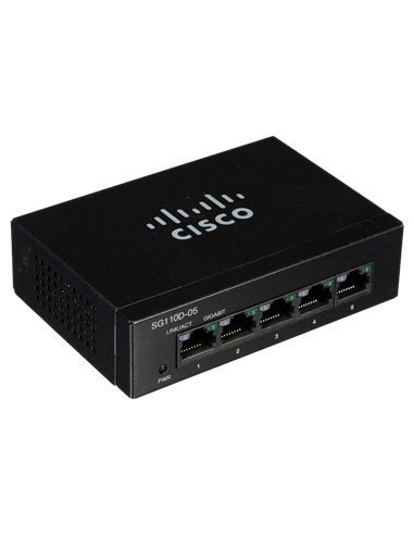 Switch de rețea Cisco SG110D-05, 5x 10/100/1000 Mbps