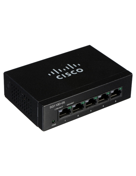 Switch de rețea Cisco SG110D-05, 5x 10/100/1000 Mbps