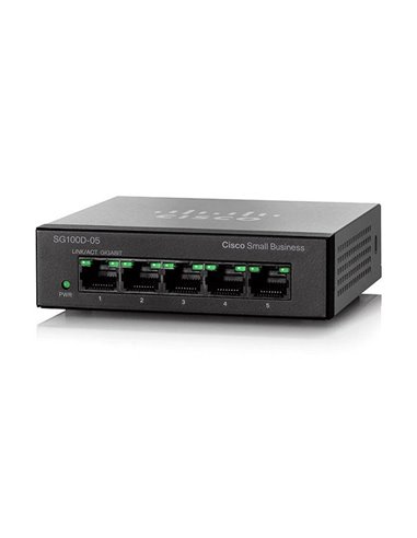 Switch de rețea Cisco SG110D-05, 5x 10/100/1000 Mbps