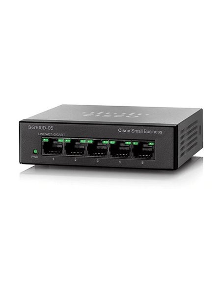 Switch de rețea Cisco SG110D-05, 5x 10/100/1000 Mbps