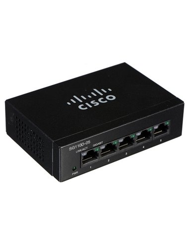 Сетевой коммутатор Cisco SG110D-05, 5x 10/100/1000 Мбит/с