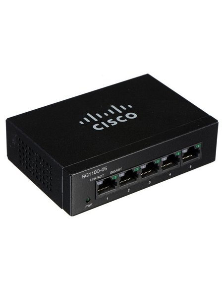 Switch de rețea Cisco SG110D-05, 5x 10/100/1000 Mbps