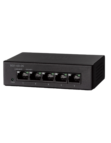 Сетевой коммутатор Cisco SG110D-05, 5x 10/100/1000 Мбит/с